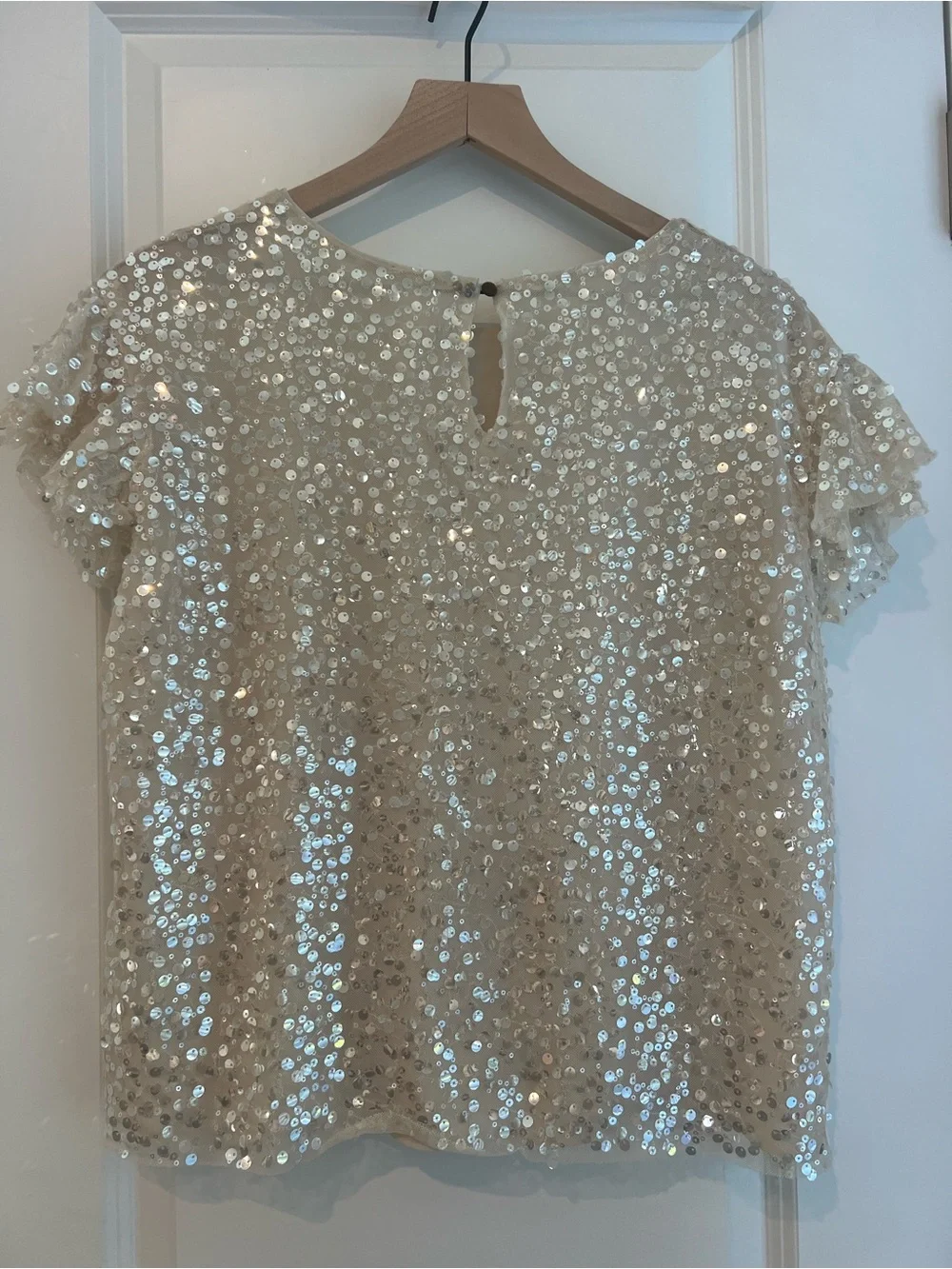 Anthropologie Brown Floral Tie-Front Blouse